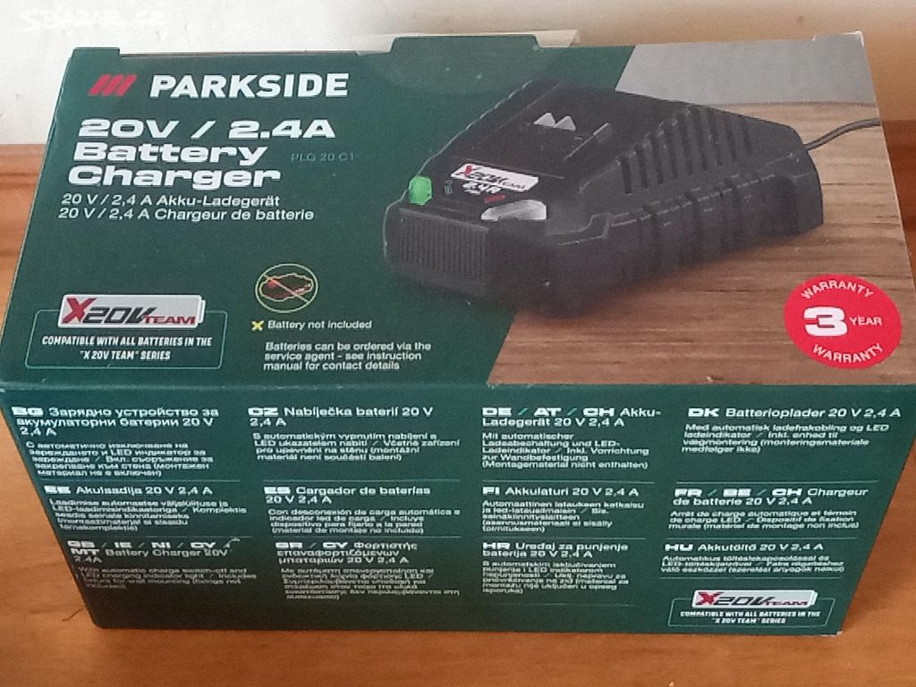 PARKSIDE nabíječka PLG 20 C1 20V