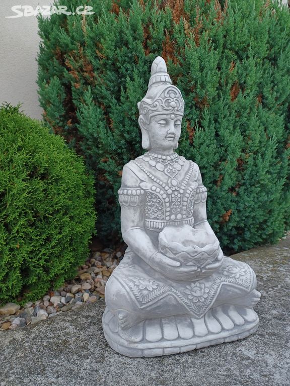 Nový VELKÝ Buddha z betonu - výška 63 cm