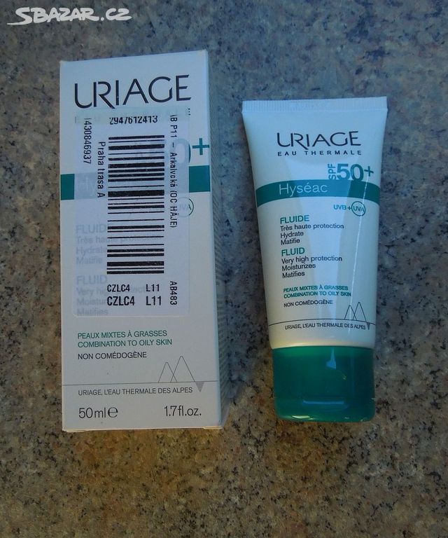 Uriage SPF50+ zmatňující fluid 50 ml