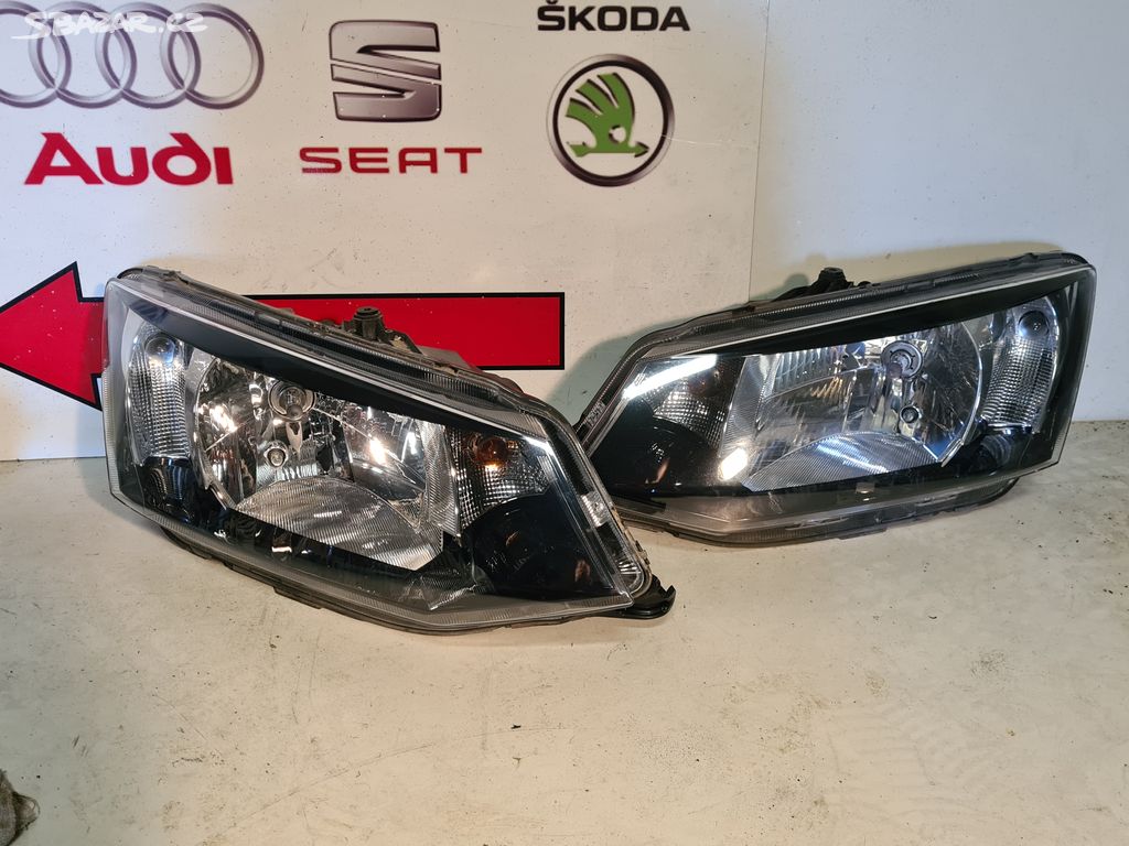 Škoda Fabia 3 přední halogen světlomety