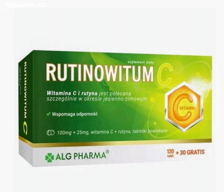 Rutin a vitamín C, 150 ks, důležitý pro cévy, kůži