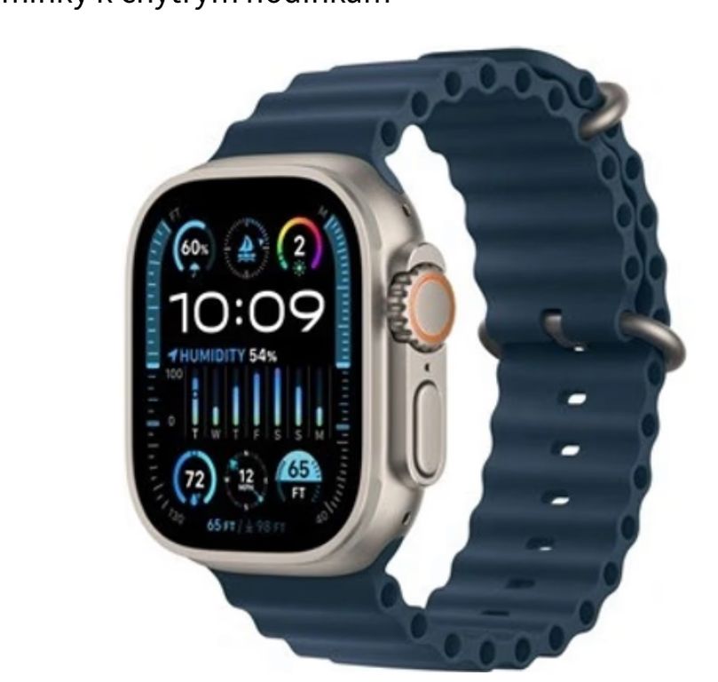 Apple Watch 49mm modrý Oceánský řemínek