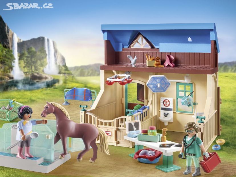 Playmobil Jezdecká terapie a veterinární praxe