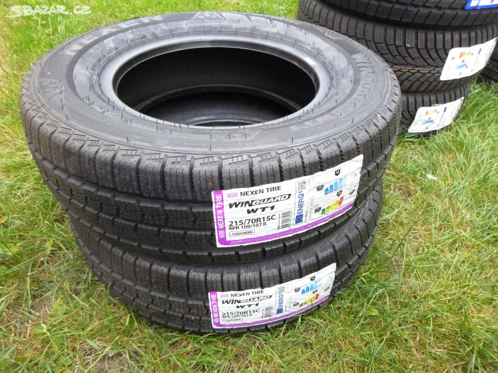 2x nové, nejeté zimní pneu nexen 215/70 r15C