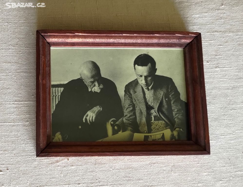 T. G. Masaryk a Karel Čapek na Bystřičce