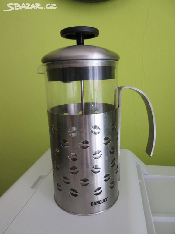 French press na kávu i čaj - obsah vody 1 litr.