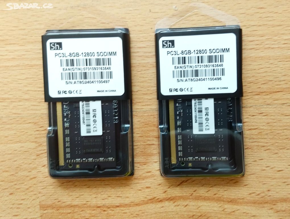 DDR3 - 16 GB(2x8 GB), 1600 mHz, ntb,-NOVÉ