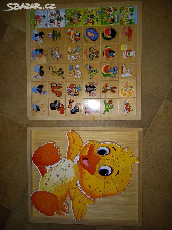 Vkládačka, puzzle dřevěné