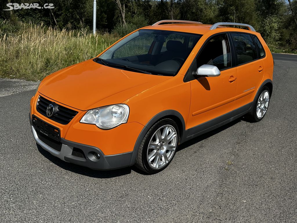 VW Polo cross 1.2i, r.2007, serviska, 80k km,klima