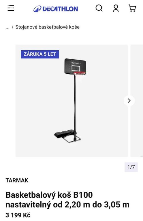 Basketbalový koš Tarmak