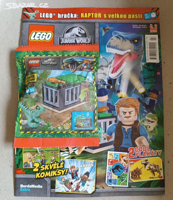 LEGO JURASSIC WORLD 2/24 - časopis + hračka