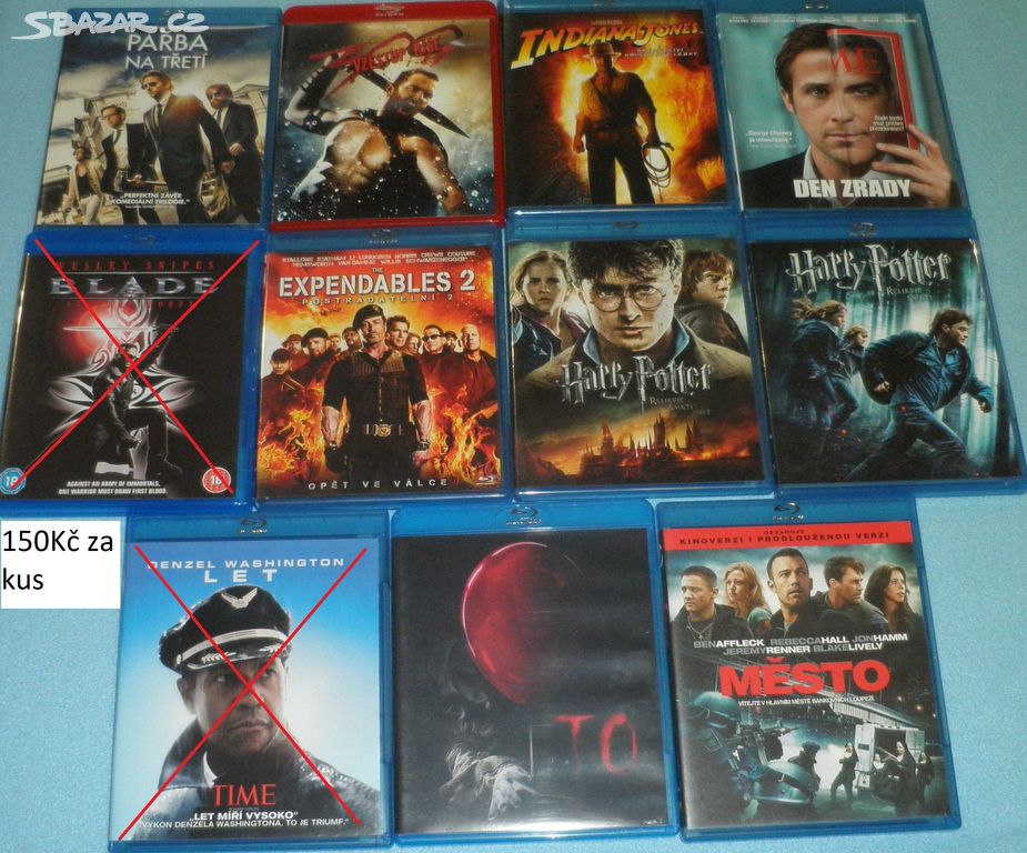 Blu ray filmy - v ceně od 100 až 150kč