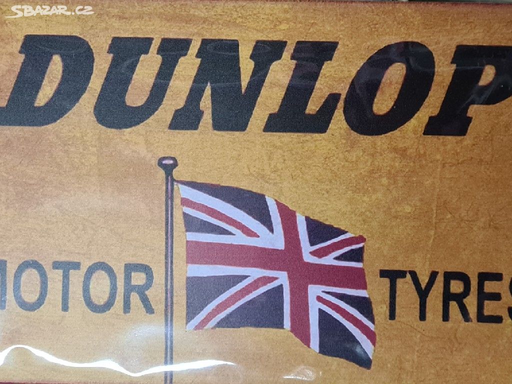 Plechová cedule DUNLOP BRITISH