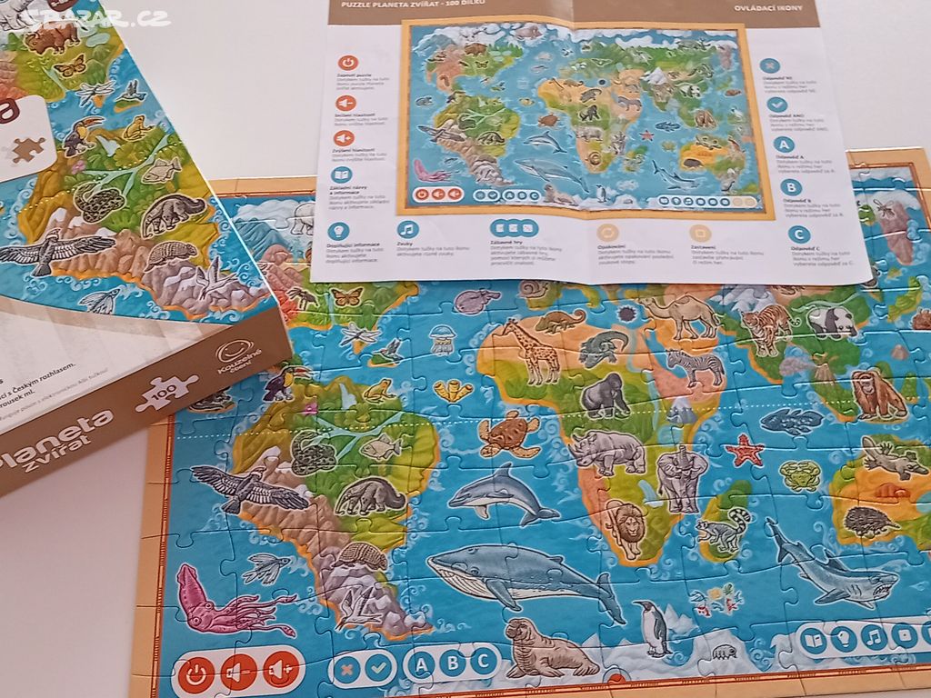 1362 - Kouzelné čtení Albi - puzzle Planeta zvířat