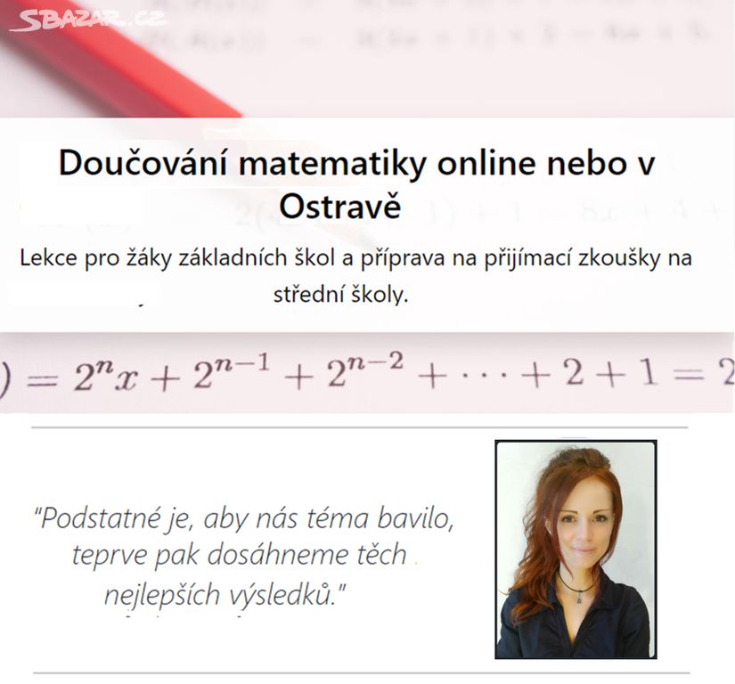 Přátelské doučování z matematiky + příprava na PZ