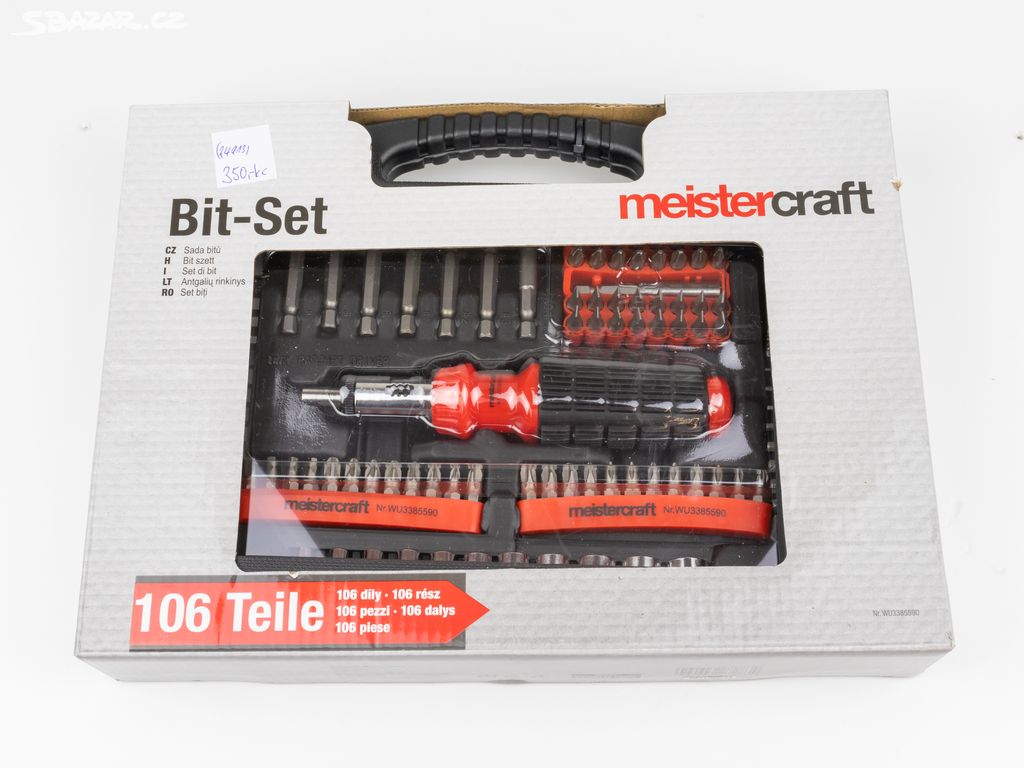 Nová sada bitů Meistercraft (106 kusů) /24913/