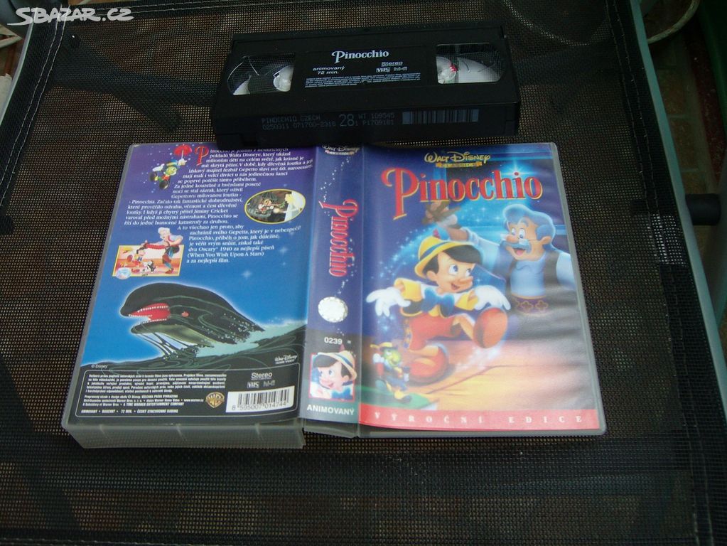 VHS kazeta: Pinocchio