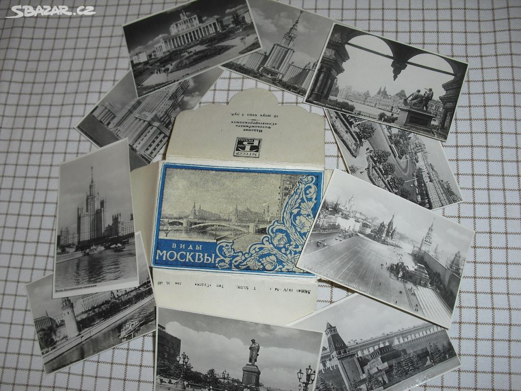 10x ČB malé FOTOGRAFIE do alba, Moskva