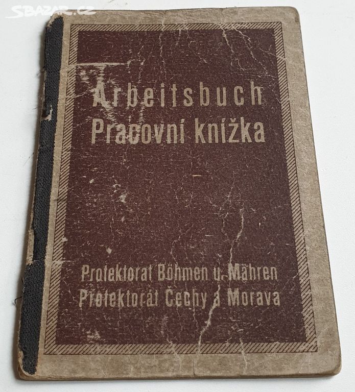 pracovní knížka Arbeitsbuch 1941