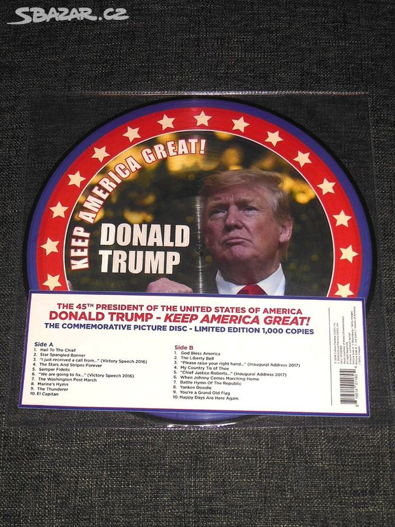 LP picture vinyl Donald Trump -Keep America Great!