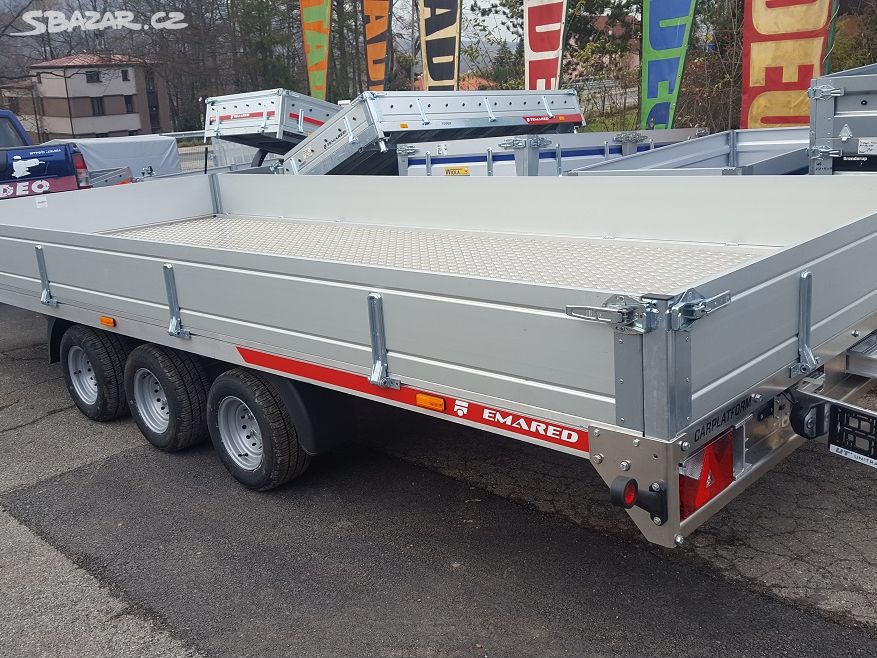 TEMARED CARPLATFORM 5121/3 3500kg FULL ALU+BOČNICE