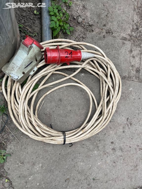 Prodlužovací kabel 20m a 21m - čtyřkolík