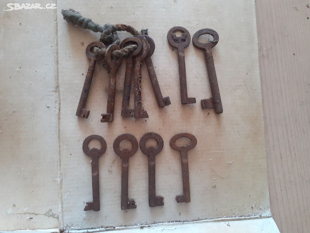staré duté klíče, stav viz foto