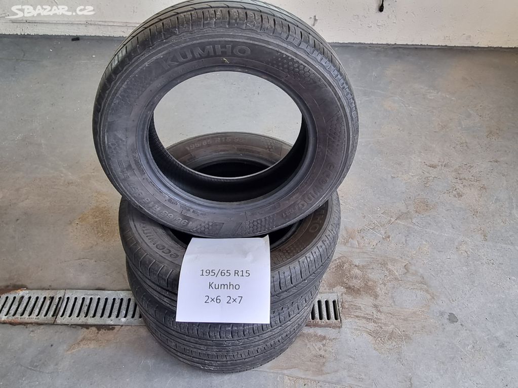 4x letní pneu Kumho 195/65 R15