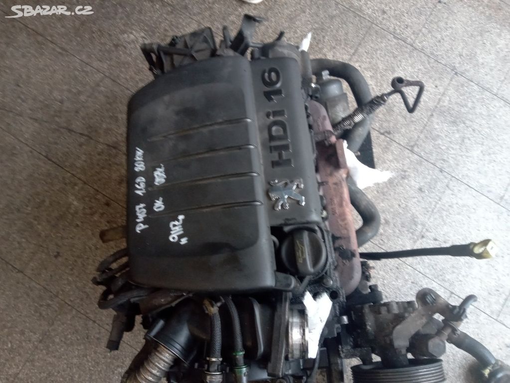 Motor Peugeot 407 1.6HDi 80kW, kód 9HZ