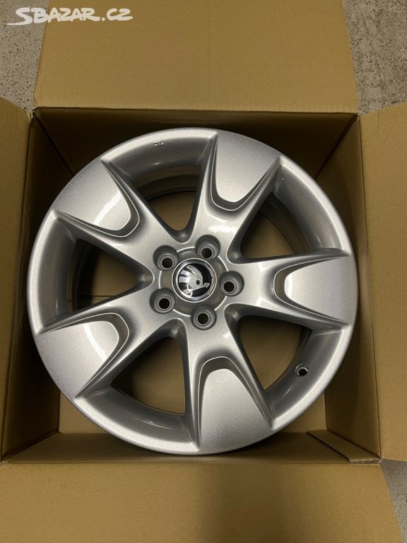 ORIG ALU KOLA ŠKODA 16 5x100 ET43/57,1 FABIA RAPID