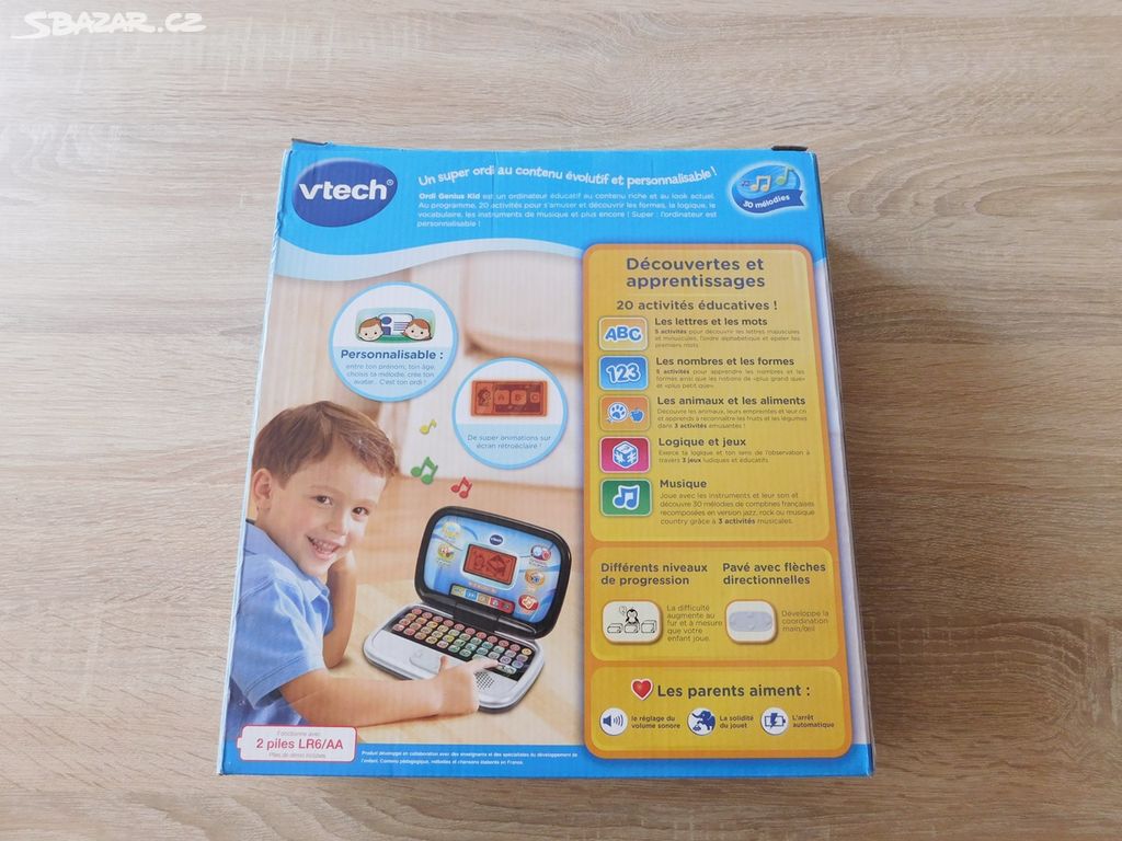 Dětský notebook Vtech Ordi Genius Kid FRA - bazar