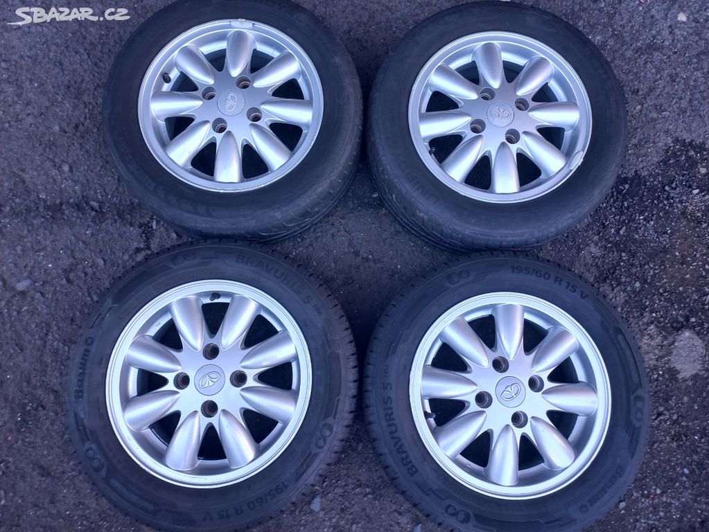 Sada Orig ALU kol Daewoo 195/60R15 letní