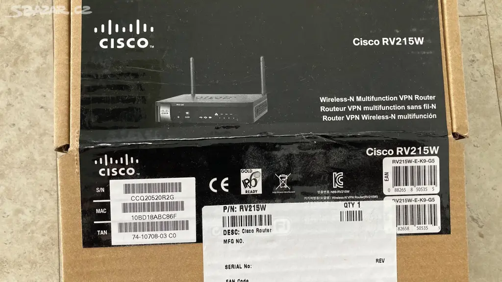 Router - Cisco RV215W Wireless N VPN Firewall NOVÝ - Jičín - Bazar ...