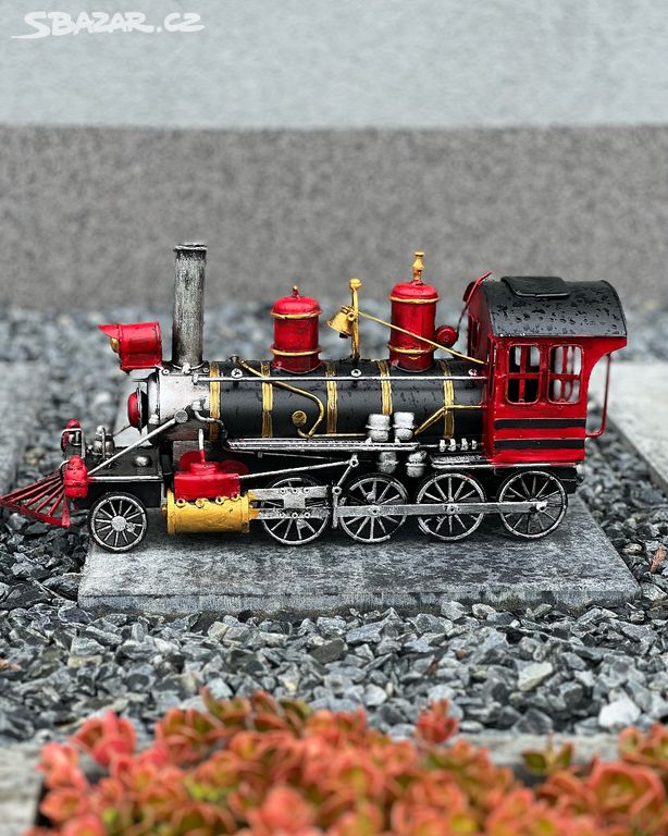 Plechový model - Kovový model - lokomotiva