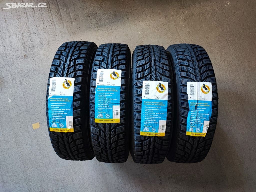 Nové zimní pneu 165-70-14 R14 R zimáky pneumatiky