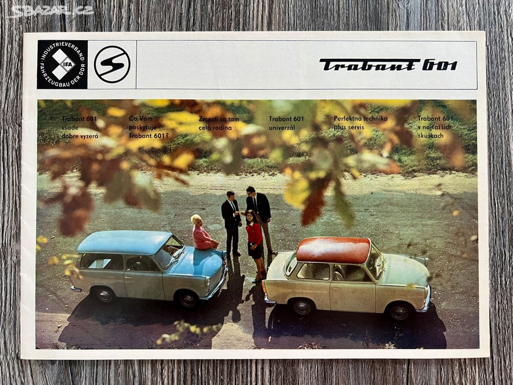 Prospekt Trabant 601 ( 1970 ) DDR ( slovensky )