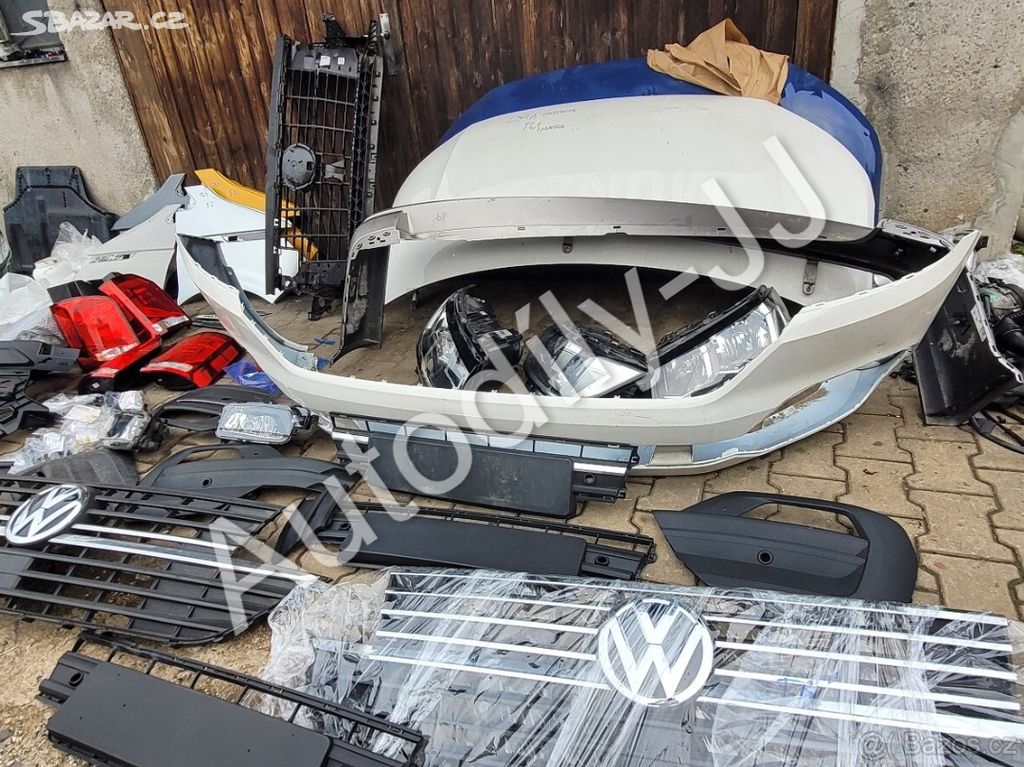 Vw t6 t6.1 nárazník kapota světlo blatník