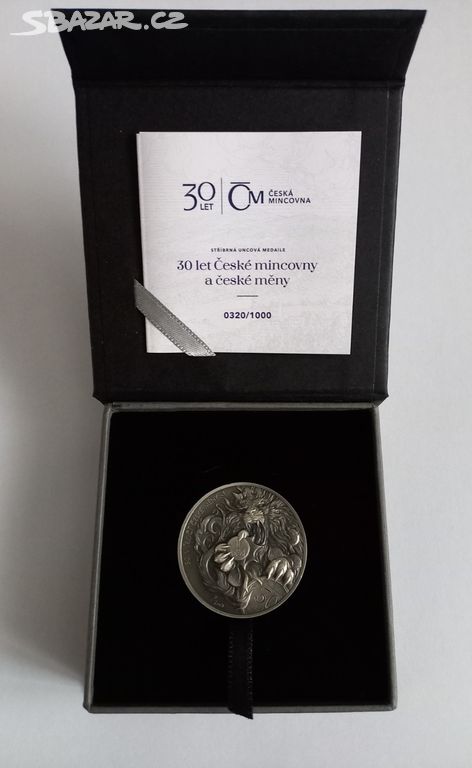 Stříbrná medaile 30 let měny