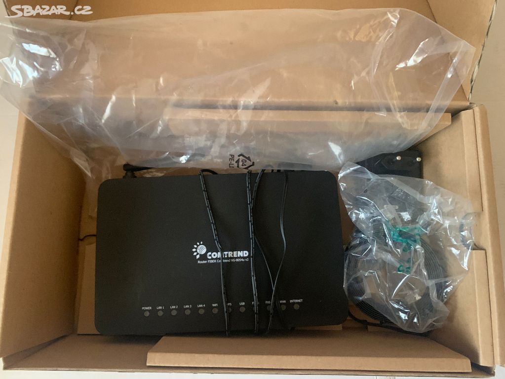 Comtrend VG-8054u Router v2, Switch Netgear 5 Port