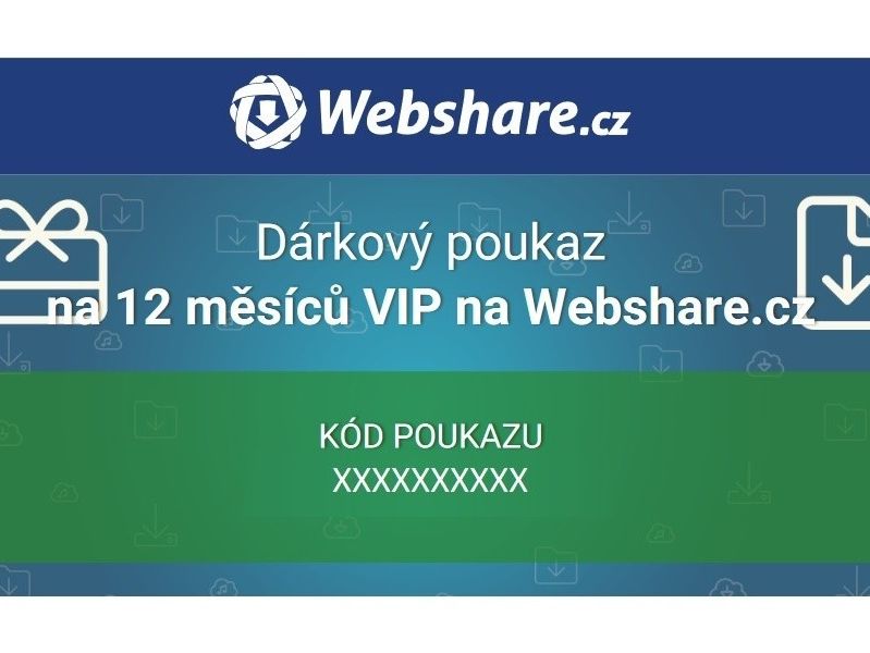 Roční VIP poukazy na Webshare - 365 dní