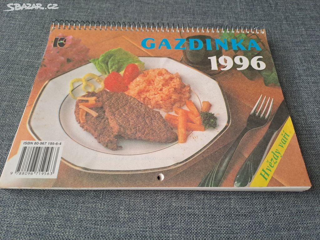 Kuchařka a kalendář Gazdinka 1996 - hvězdy vaří
