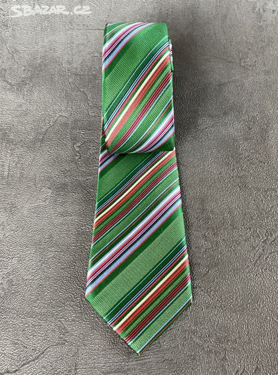Atlas Pruhovaná kravata 100% hedvábí