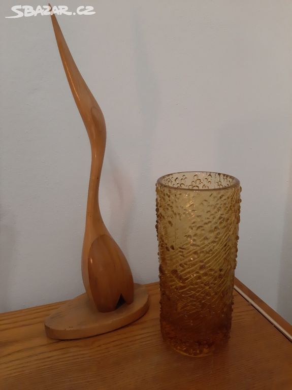 Váza z lisovaného skla - Jiří Brabec, Rosice