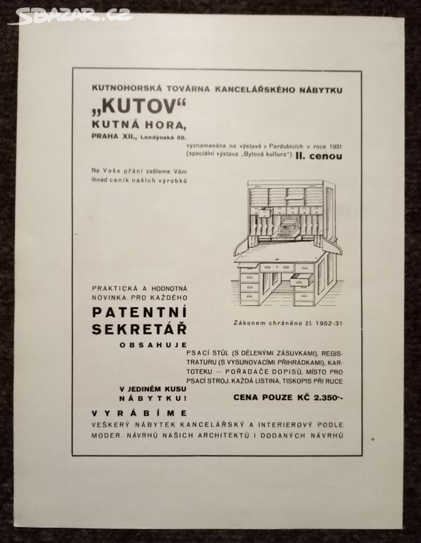Kancelářský nábytek KUTOV - firemní reklama