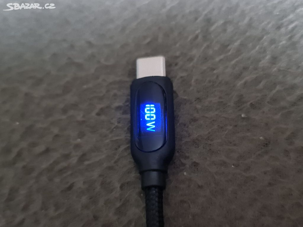 USB-C kabel s výkonem 100W pro nabíjení(délka 2m)