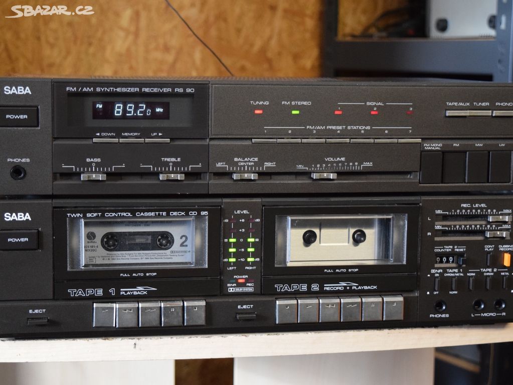 SABA RS 90 + CD 95 STEREO RECEIVER + TAPE DECK !!