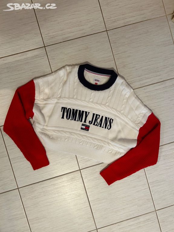 Luxusní svetr TOMMY JEANS vel. XXS