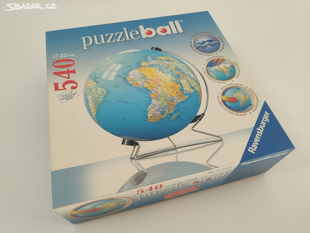 RAVENSBURGER PUZZLE 3D GLOBUS PUZZLEBALL