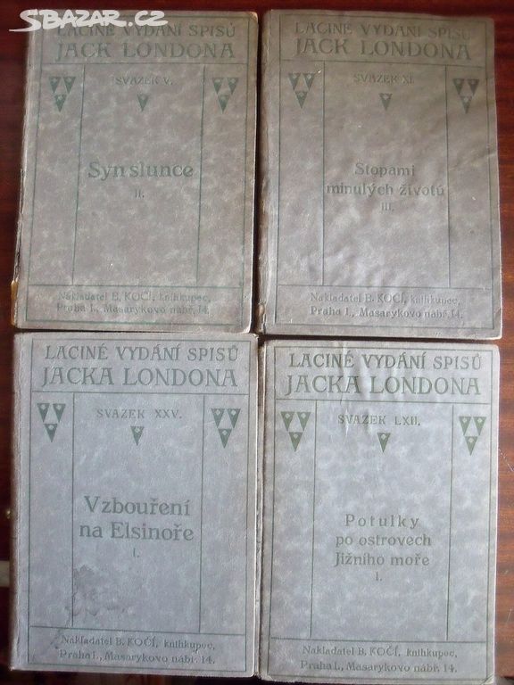 Laciné vydání spisů Jacka Londona (1922-25)