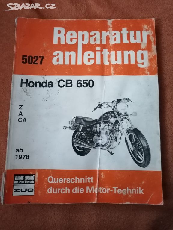 Dílenská příručka Honda CB 650